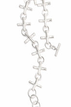Load image into Gallery viewer, m.a+ cross multiple silver cross bracelet / AB+++ AG (SILVER)