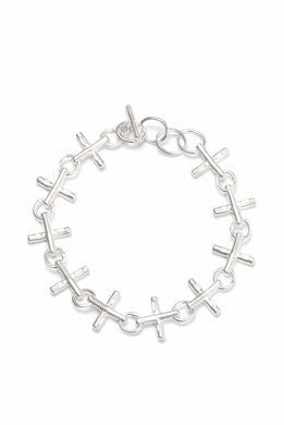 m.a+ cross multiple silver cross bracelet / AB+++ AG (SILVER)