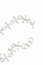 Load image into Gallery viewer, m.a+ cross multiple silver cross bracelet / AB+++ AG (SILVER)