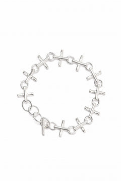 Load image into Gallery viewer, m.a+ cross multiple silver cross bracelet / AB+++ AG (SILVER)