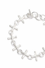 Load image into Gallery viewer, m.a+ cross multiple silver cross bracelet / AB+++ AG (SILVER)