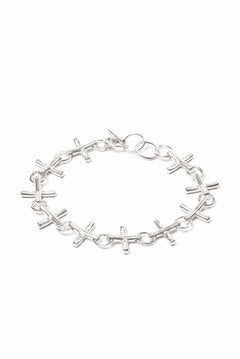 Load image into Gallery viewer, m.a+ cross multiple silver cross bracelet / AB+++ AG (SILVER)