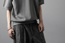 画像をギャラリービューアに読み込む, N/07 BASIC TOP / RIBBED CARDBOARD KNIT JERSEY (GREY)
