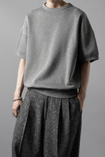 画像をギャラリービューアに読み込む, N/07 BASIC TOP / RIBBED CARDBOARD KNIT JERSEY (GREY)