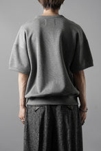 画像をギャラリービューアに読み込む, N/07 BASIC TOP / RIBBED CARDBOARD KNIT JERSEY (GREY)