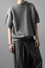 画像をギャラリービューアに読み込む, N/07 BASIC TOP / RIBBED CARDBOARD KNIT JERSEY (GREY)