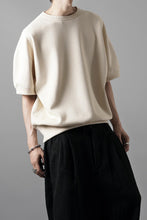 画像をギャラリービューアに読み込む, N/07 BASIC TOP / RIBBED CARDBOARD KNIT JERSEY (LIGHT BEIGE)