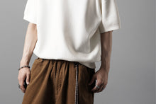 画像をギャラリービューアに読み込む, N/07 BASIC TOP / RIBBED CARDBOARD KNIT JERSEY (WHITE)