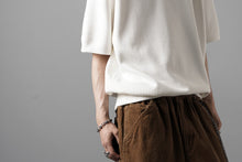 画像をギャラリービューアに読み込む, N/07 BASIC TOP / RIBBED CARDBOARD KNIT JERSEY (WHITE)