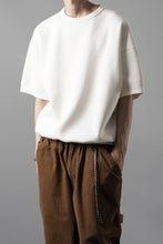 画像をギャラリービューアに読み込む, N/07 BASIC TOP / RIBBED CARDBOARD KNIT JERSEY (WHITE)