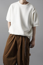 画像をギャラリービューアに読み込む, N/07 BASIC TOP / RIBBED CARDBOARD KNIT JERSEY (WHITE)