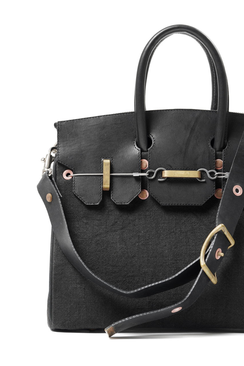 ierib exclusive 2Way Bark Bag 30 / Heavy Linen Canvas + Saddle