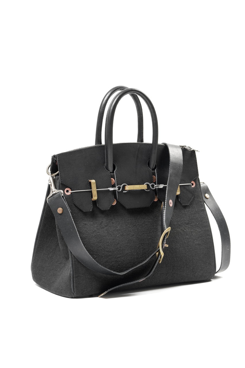 ierib exclusive 2Way Bark Bag 30 / Heavy Linen Canvas + Saddle