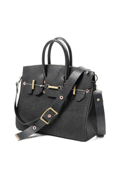 画像をギャラリービューアに読み込む, ierib exclusive 2Way Bark Bag 30 / Heavy Linen Canvas + Saddle Leather (BLACK #B)