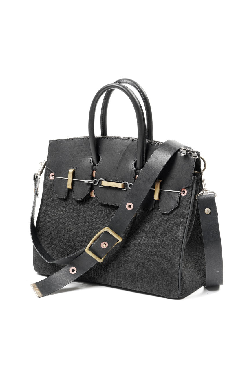 ierib exclusive 2Way Bark Bag 30 / Heavy Linen Canvas + Saddle