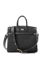 画像をギャラリービューアに読み込む, ierib exclusive 2Way Bark Bag 30 / Heavy Linen Canvas + Saddle Leather (BLACK #B)
