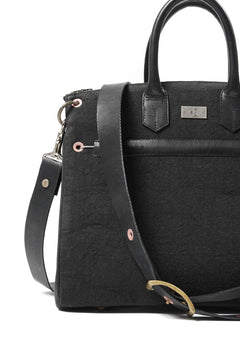 画像をギャラリービューアに読み込む, ierib exclusive 2Way Bark Bag 30 / Heavy Linen Canvas + Saddle Leather (BLACK #B)