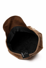 Load image into Gallery viewer, ierib Casquette Cap / Vintage SAKABUKURO x Lamb Suede Leather (BROWN #B)