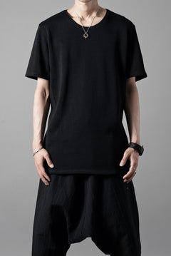 Load image into Gallery viewer, black crow x LOOM exclusive short sleeve tops / gima cotton jersey (BLACK)
