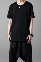 Load image into Gallery viewer, black crow x LOOM exclusive short sleeve tops / gima cotton jersey (BLACK)