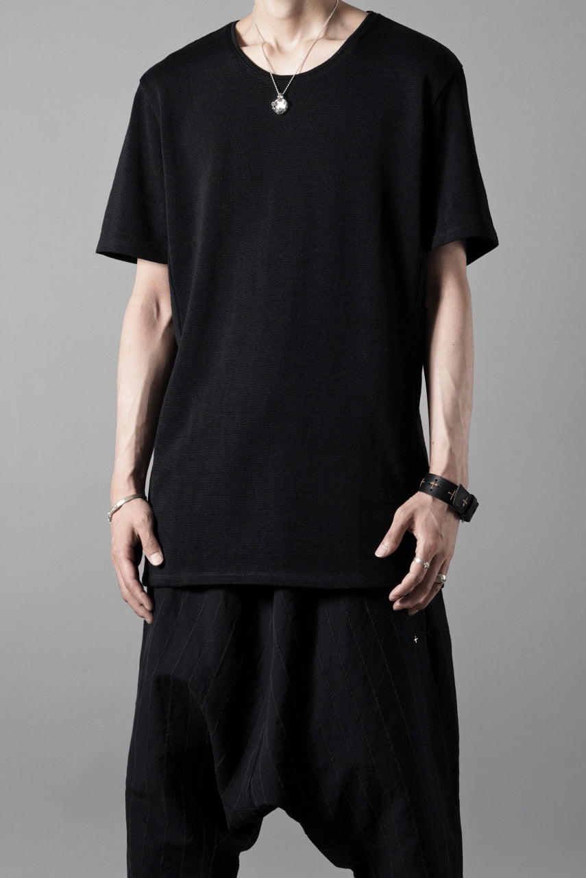 Load image into Gallery viewer, black crow x LOOM exclusive short sleeve tops / gima cotton jersey (BLACK)