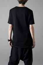 Load image into Gallery viewer, black crow x LOOM exclusive short sleeve tops / gima cotton jersey (BLACK)