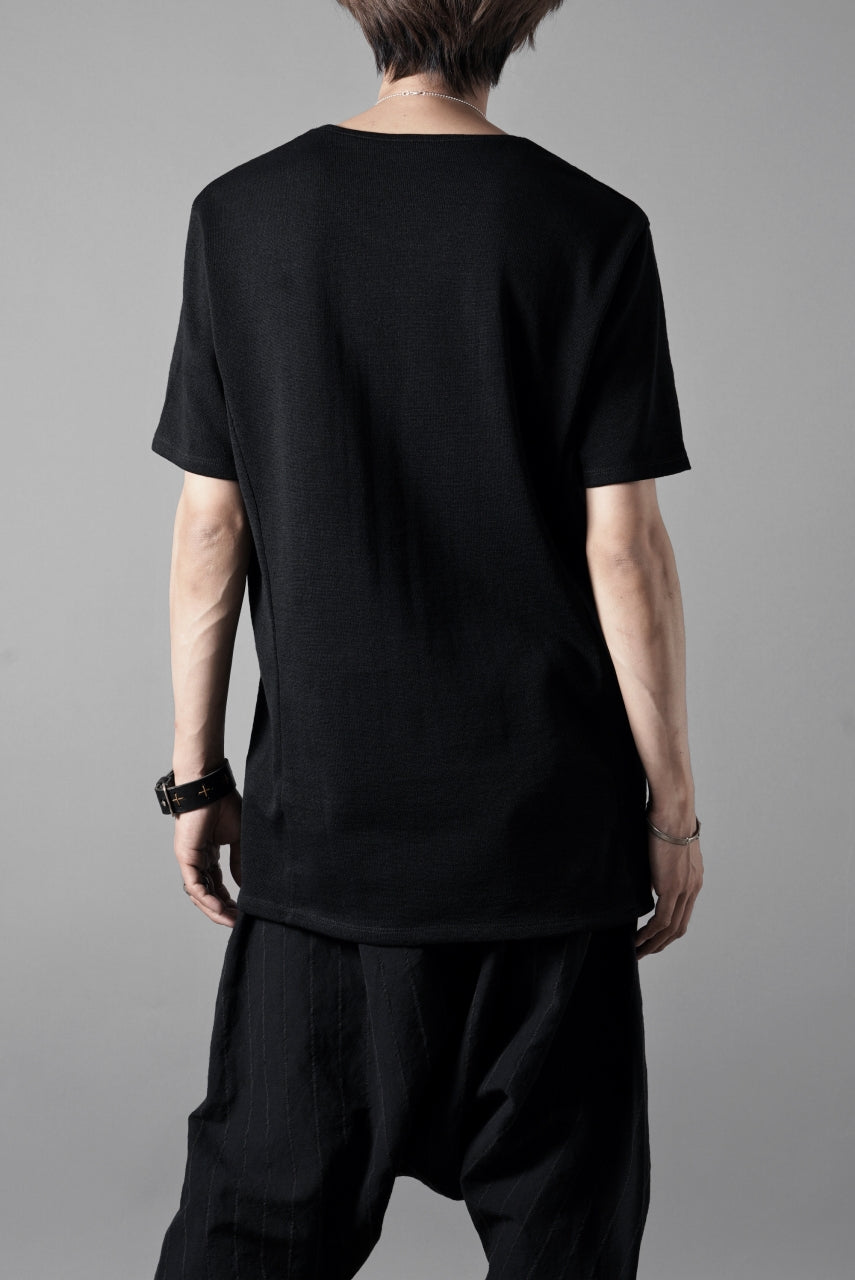 Load image into Gallery viewer, black crow x LOOM exclusive short sleeve tops / gima cotton jersey (BLACK)