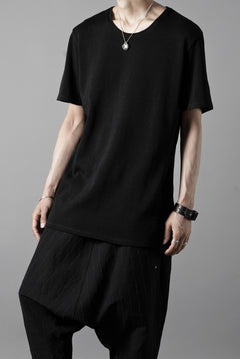 Load image into Gallery viewer, black crow x LOOM exclusive short sleeve tops / gima cotton jersey (BLACK)