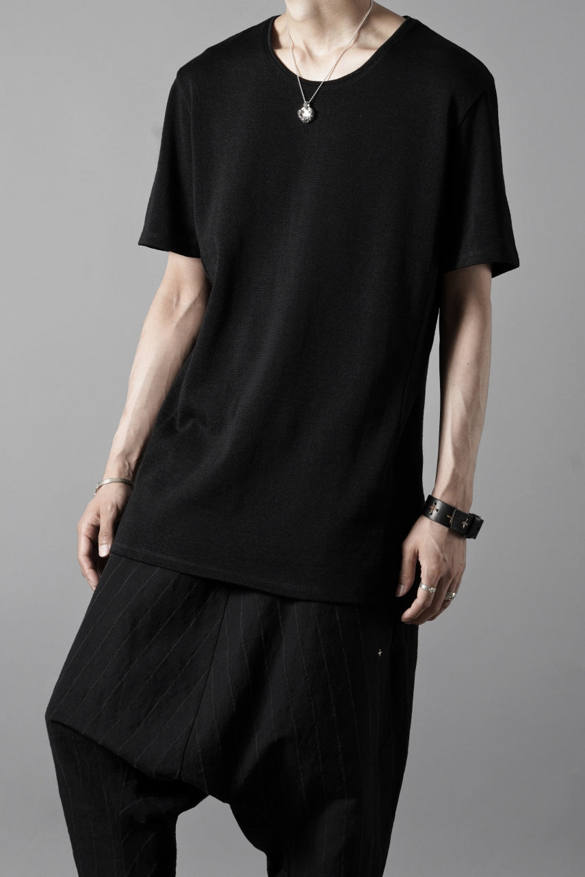 Load image into Gallery viewer, black crow x LOOM exclusive short sleeve tops / gima cotton jersey (BLACK)