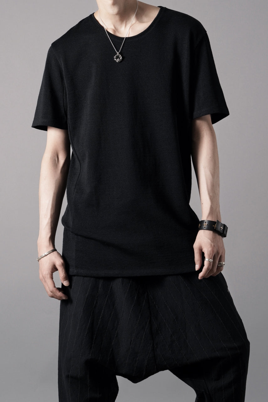 Load image into Gallery viewer, black crow x LOOM exclusive short sleeve tops / gima cotton jersey (BLACK)