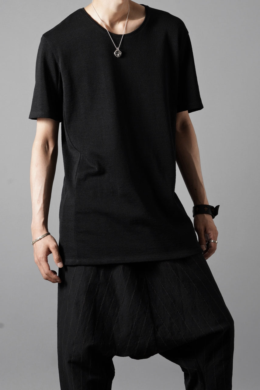 Load image into Gallery viewer, black crow x LOOM exclusive short sleeve tops / gima cotton jersey (BLACK)