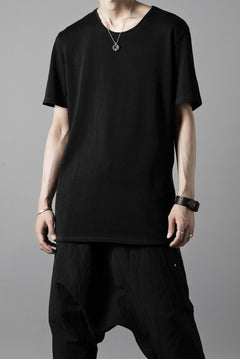 Load image into Gallery viewer, black crow x LOOM exclusive short sleeve tops / gima cotton jersey (BLACK)
