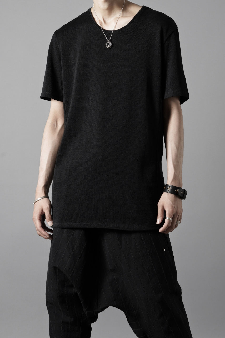 Load image into Gallery viewer, black crow x LOOM exclusive short sleeve tops / gima cotton jersey (BLACK)