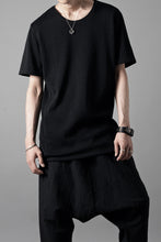 Load image into Gallery viewer, black crow x LOOM exclusive short sleeve tops / gima cotton jersey (BLACK)
