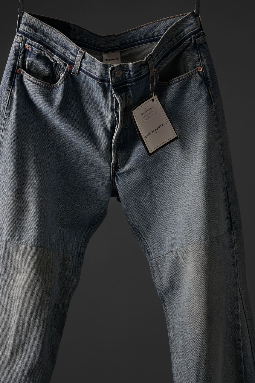 READYMADE WIDE FLARE DENIM PANTS / (BLUE #C)