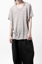 画像をギャラリービューアに読み込む, CAPERTICA BORDER PRISONER SHIRT / LINEN JERSEY (SILVER GRAY)