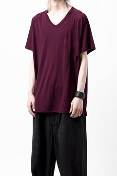 Load image into Gallery viewer, CAPERTICA PRISONER SHIRTS / SUPER 120s WASHABLE WOOL JERSEY (PLUM)