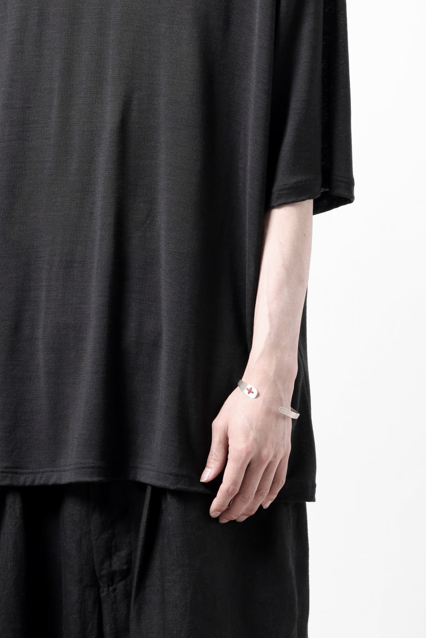 Load image into Gallery viewer, CAPERTICA OVERSIZED S/S TEE / SUPER 120s WASHABLE WOOL JERSEY (DARKNESS)