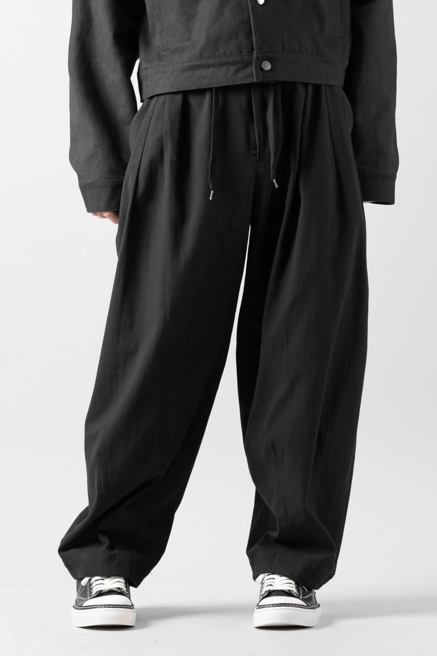 画像をギャラリービューアに読み込む, CAPERTICA BALLOON PANTS / BARATHEA CLOTH (BLACK)