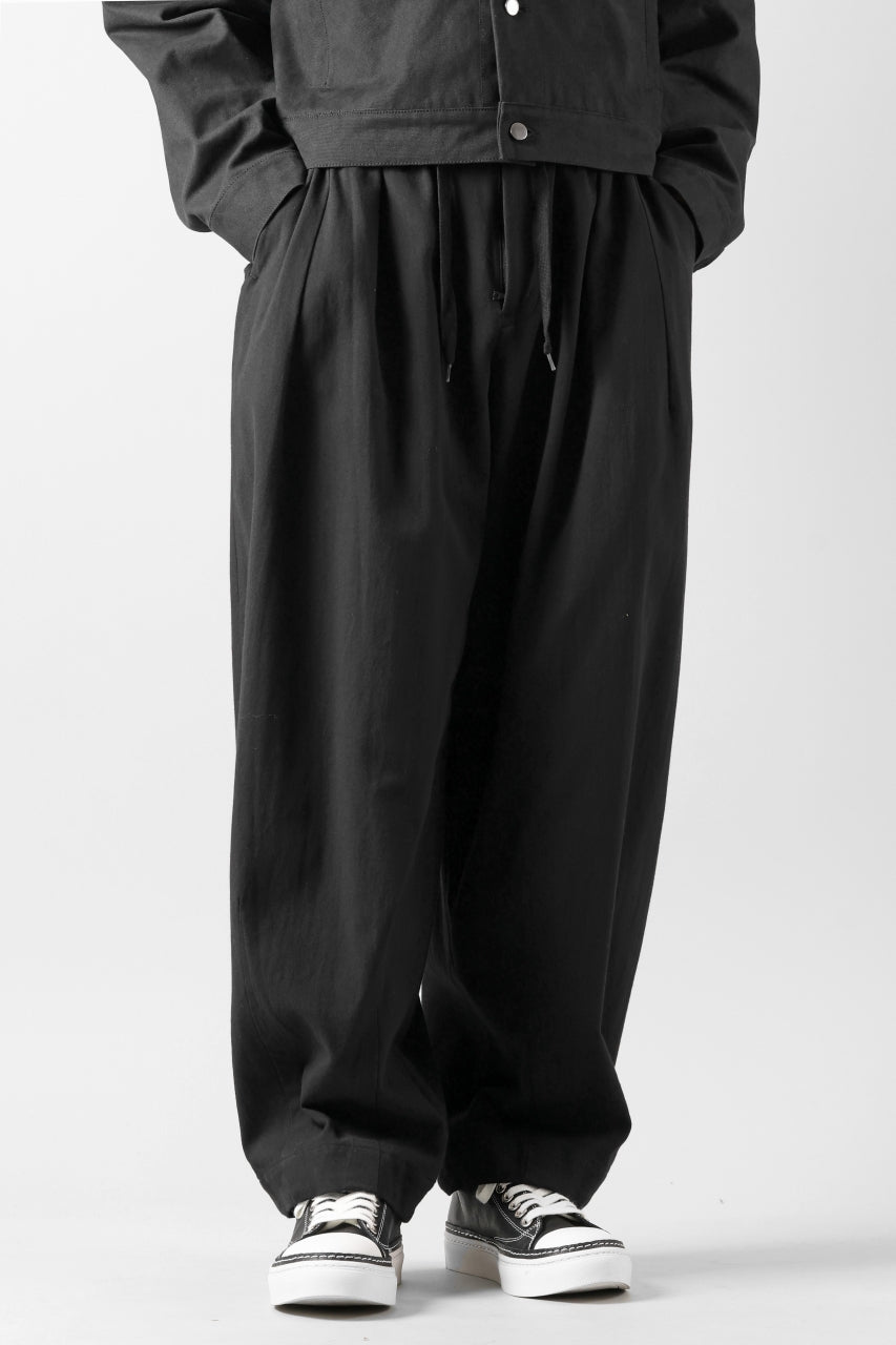 画像をギャラリービューアに読み込む, CAPERTICA BALLOON PANTS / BARATHEA CLOTH (BLACK)