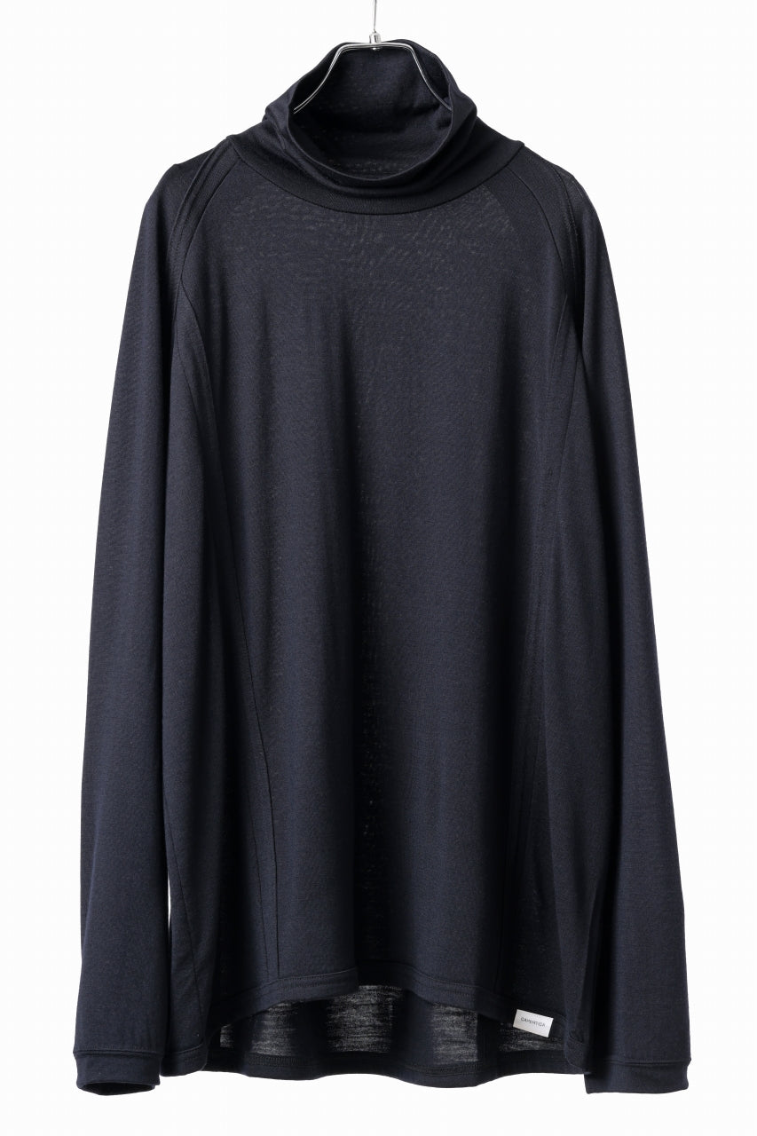 CAPERTICA BINDER TURTLE NECK TOP / SUPER 140s WASHABLE WOOL DC 