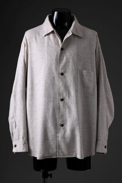 画像をギャラリービューアに読み込む, CAPERTICA OVER SIZED CPO SHIRT / YAK &amp; COTTON SOFT FLANNEL (NATURAL)