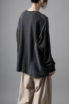 画像をギャラリービューアに読み込む, CHANGES VINTAGE REMAKE CURVE PANEL LONG SLEEVE T-SHIRT (MULTI #A)