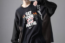 画像をギャラリービューアに読み込む, CHANGES VINTAGE REMAKE CURVE PANEL LONG SLEEVE T-SHIRT (MULTI #A)