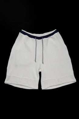 CHANGES x LOOM exclusive REMAKE SHORTS / VINTAGE COTTON KNIT (WHITE)