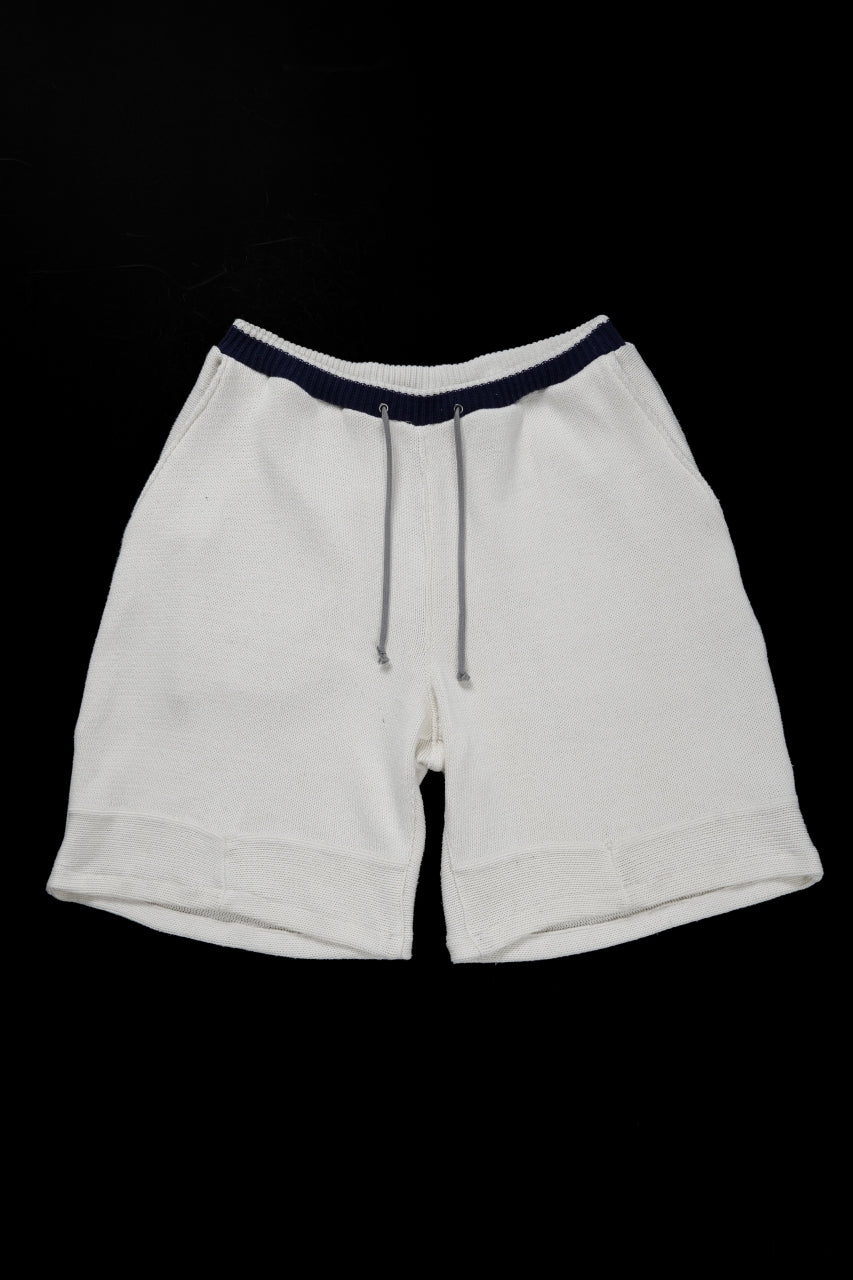 画像をギャラリービューアに読み込む, CHANGES x LOOM exclusive REMAKE SHORTS / VINTAGE COTTON KNIT (WHITE)