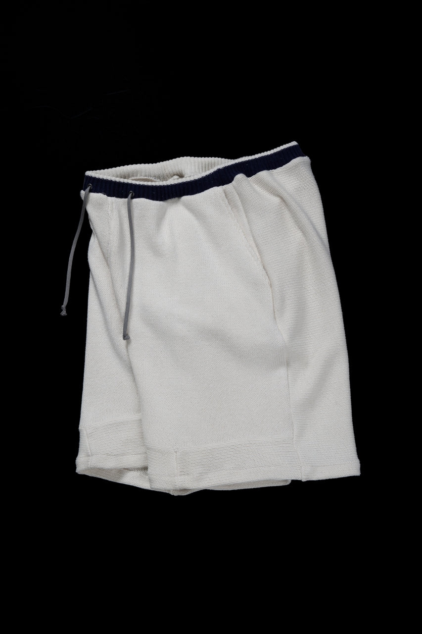 画像をギャラリービューアに読み込む, CHANGES x LOOM exclusive REMAKE SHORTS / VINTAGE COTTON KNIT (WHITE)