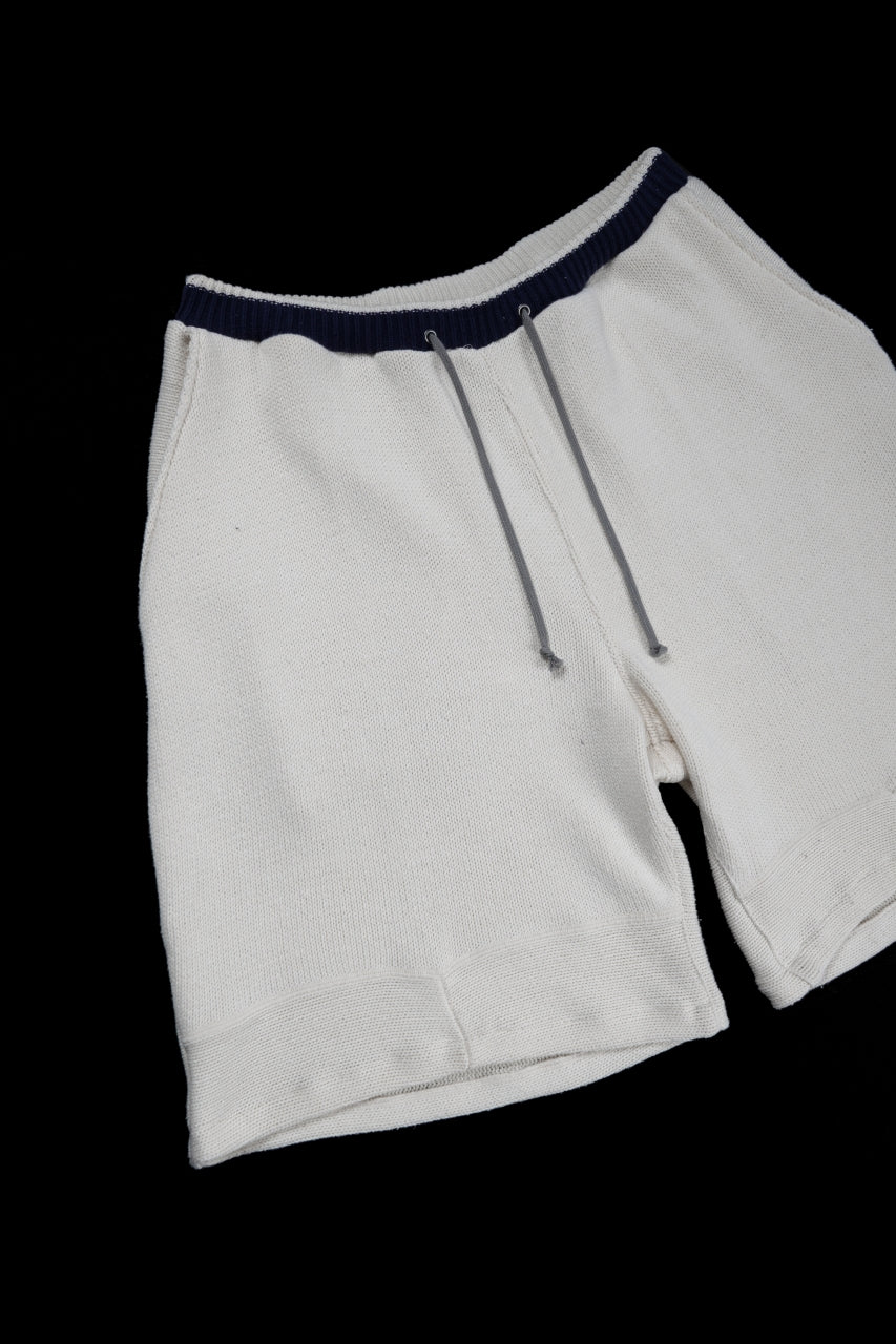 画像をギャラリービューアに読み込む, CHANGES x LOOM exclusive REMAKE SHORTS / VINTAGE COTTON KNIT (WHITE)