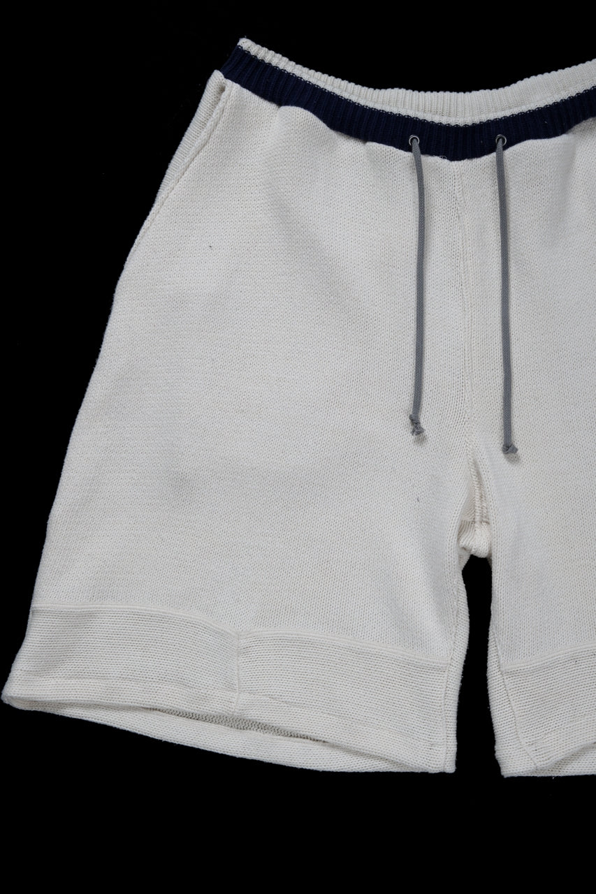 画像をギャラリービューアに読み込む, CHANGES x LOOM exclusive REMAKE SHORTS / VINTAGE COTTON KNIT (WHITE)