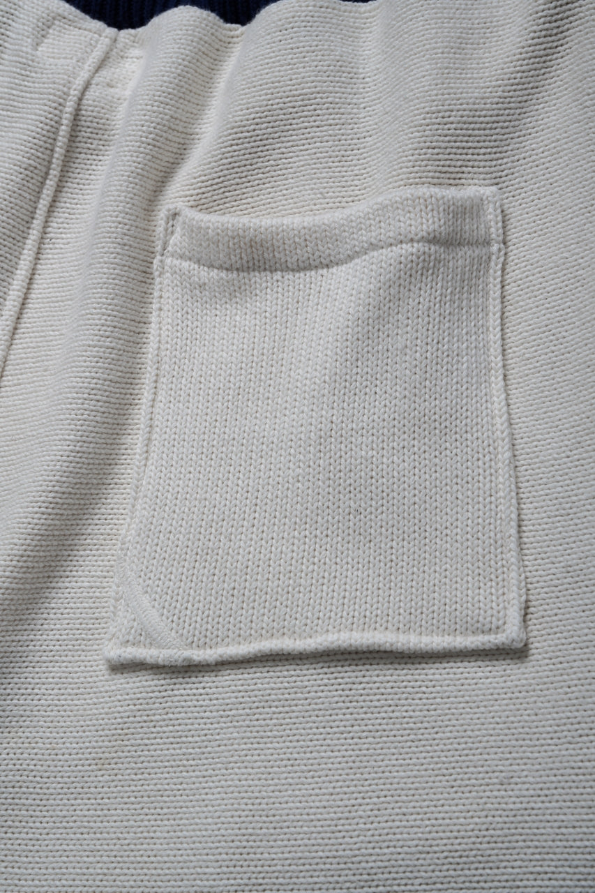 画像をギャラリービューアに読み込む, CHANGES x LOOM exclusive REMAKE SHORTS / VINTAGE COTTON KNIT (WHITE)